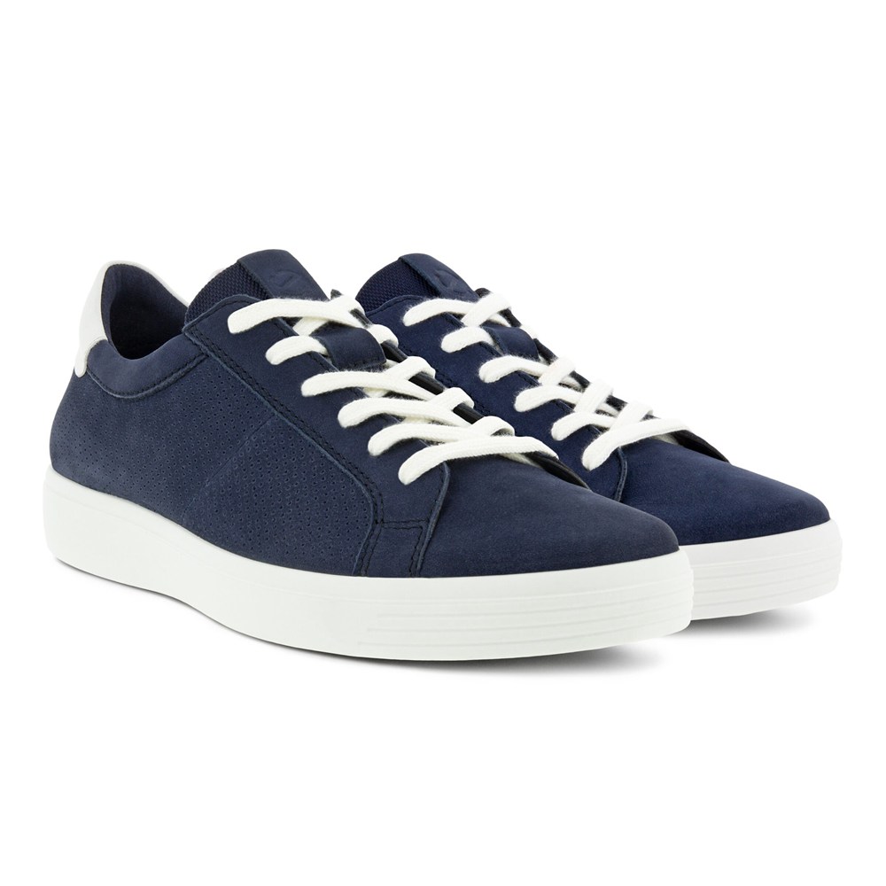 Tenis Hombre - ECCO Soft Classic Laced - Azul Marino - HET892437